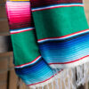 mexicaanse deken sarape donker groen