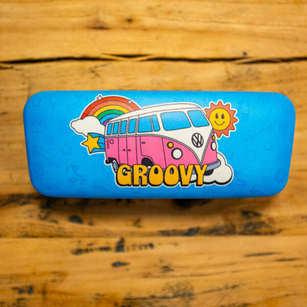 VW brillenkoker Groovy blauw